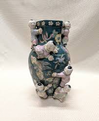 Antique 18th Century Qing Dynasty Six Boys Porcelain Vase ...