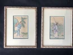 Rare Antique Chinese Paintings on Silk Set of Two | eBay