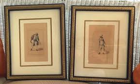 Vintage Framed Lithographs Joulain Featuring Habit De Scapin & Habit De Polichinel Napolitain Beautifully Framed and Matted - Etsy