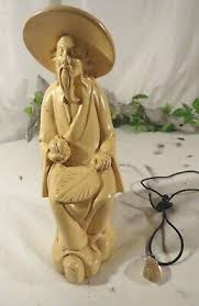 Vintage,Chinese Statue,Confucius, 8 3/4" Composition resin ...