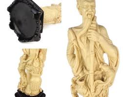 Asian Statue, Antique Chinese Statue, Chinese Fisherman Sculpture - Etsy