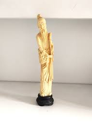 Vintage Chinees beeldje van een wijze man, Confucius beeldje, Aziatisch gesneden hars beeldje - Etsy Nederland