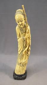 Chinese Man Faux Ivory Statue