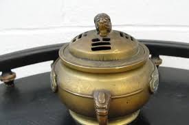 Antique Asian Bronze and Cloisonne Incense Burner - Etsy