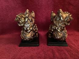 Chinese Foo Dogs (Set of 2) “RARE” For Good Luck, Safety ...