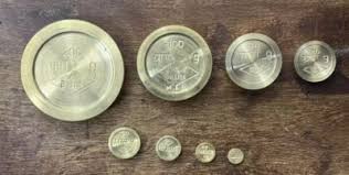 Lot of 8 Brass Goldsmith Gold Measuring Weights Solid ...