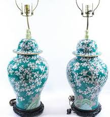 Italian Porcelain Cherry Blossom Ginger Jar