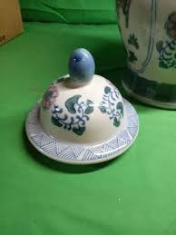 Vintage Chinese Ceramic Ginger Jar Pink Green Floral | eBay