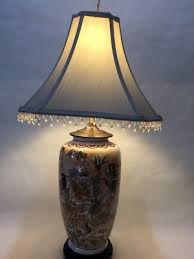 Vintage Chinese Handpainted Porcelain Vase Table Lamp, 20" T ...