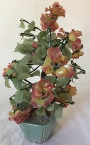 Pair of Bonsai 1980, Glass and Ceramic For Sale at 1stDibs