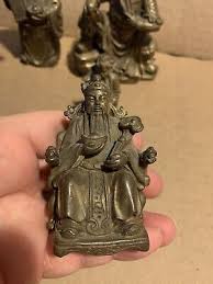 Vintage Lot of 7 Heavy Chinese Bronze / Brass Figures 2 3/4“ To 5 3/4“ Tall | eBay