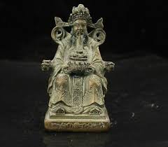 4'' Chinese Brass God of Wealth Statue Old Bronze God of Wealth Statue | eBay