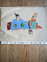 ESTATE Hiromitsu Takahashi Stencil Print ~ Japanese Couple 17/100 Signed | eBay