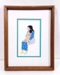 Sold at Auction: Virginia Stroud, Virginia Alice Stroud "Time Out" Mix Media Paper