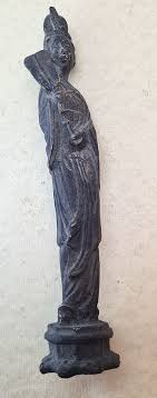 VINTAGE CAST BRONZE JAPANESE STATUE FIGURE OF LADY GEISHA FIGURINE | eBay