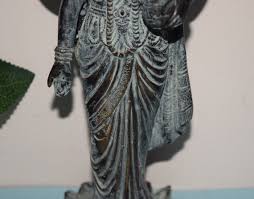 Brass Maa Laxmi Sculpture 10'' Inches Antique Color | Auspicious Lakshmi Statue Hindu Goddess of Money | Weight- 1.850 KG Approx. - Etsy