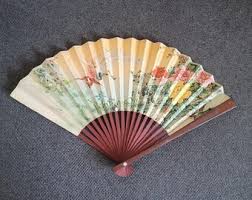 Vintage Chinese Handmade Fan - Etsy