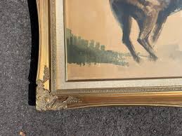 Framed Roger Hebbelinck Signed Bullfighter and Bull Litho laid on Artist Board | eBay