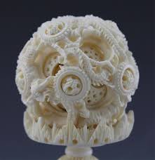 Lot - ANTIQUE CHINESE CARVED IVORY PUZZLE BALL
