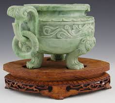 Lot - CHINESE NEPHRITE JADE CENSER