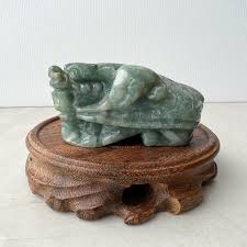 Jadeite Jade Dragon Turtle Chinese Zodiac Hand Carved Feng ...