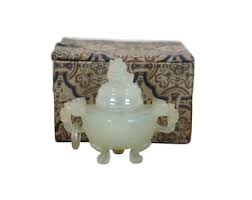 An Ancient Chinese Incense Burner Made of Jade or Nephrite, Decorated With Dragon Heads Standing on Three Legs - Etsy