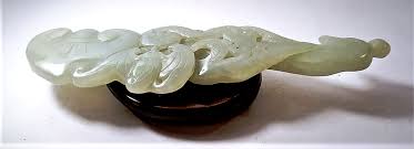 Antique Chinese Hetian Jade Phoenix Headed Ruyi Scepter w Bat & Lingzhi Openwork | eBay