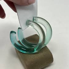 NWT Free People Ombre Resin Hoops Blue Green Lucite Acrylic ...