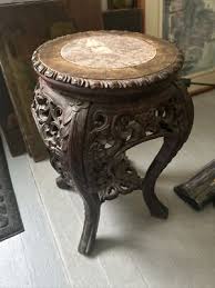 Chinese Rosewood Jardinière Rouge Marble Center Late ...
