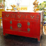 Chinese Storage Cabinet with Red Finish | Grandview Mercantile