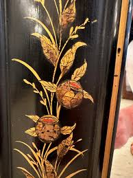 Large Hand Painted Figural Chinese Mirror | Chairish