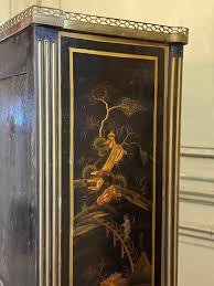 Pair Of Louis XVI Black And Gold Lacquer Semainiers, 18th ...