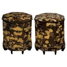 Antique Unique Large Two of Shell Inlaid Black Lacquer Chinese Book Boxes For Sale at 1stDibs