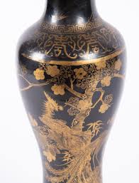 Sold at Auction: Antique Chinese Blue/Gold Porcelain Vase ...