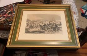 original Winslow Homer engraving. The Union Calvary. Framed ...