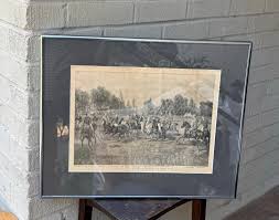 Antique Engraving Print 'A Famous Polo Game at Newport Years ...