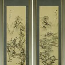PAIR Antique Japanese Wall Hanging Decor,wall Decor,wall Art ...