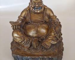 Bronze Laughing Buddha Statue - Etsy