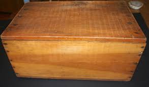 Primitive Wooden Storage Crate Box 18" x 11" Turn off the ...