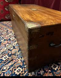 19th Century British Military Campaign Camphor Wood Chest ...