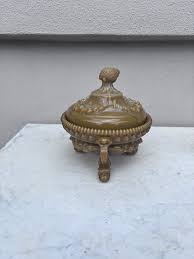 French Milk Glass Candy Jar Circa 1930 | Chairish