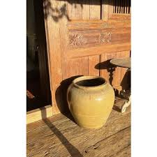 Large Chinese Ceramic Pickling Jar Jade Green, C. 1950 | Chairish