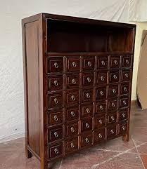 Antique Apothecary Cabinet Filing Cabinet Office Cabinet Pharmacy Cabinet Sideboard Chest of Drawers Sideboard Cabinet Sideboard Cabinet with 36 Drawers Width 90 x Height 105 cm Colour Walnut : Amazon.de: Home & Kitchen