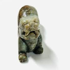 Vintage/antique Jade Carved Foo Dog Detailed Beautiful - Etsy