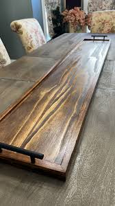 Large Wood Charcuterie Board Handcrafted Serving Tray Rustic ...