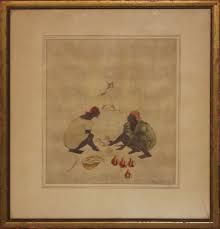 PHILIP NESBITT-Disney/CA Artist-Orig Signed WC-Haitian ...