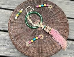 Set 3 Antique Chinese Wicker Sewing Baskets 12 7 5” Tassels ...