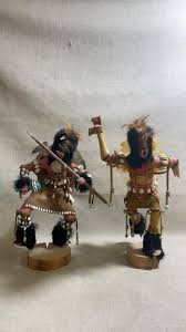 Sold at Auction: Native American Kachina Doll "Spear Dance" Wood