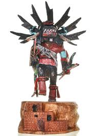 Small Black Ogre Hopi Kachina Doll by Milton Howard 30281
