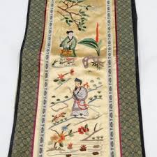 Vintage Chinese Hand Embroidery Silk Penal 22”12/ X 9”1/2 - Etsy